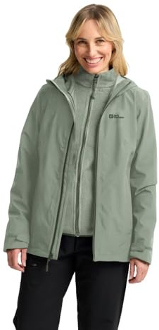 Jack Wolfskin Damen Moonrise 3in1 Jkt W, Mint Leaf, S EU