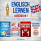 Englisch lernen: 4 Bücher in 1 Sammlung: Lernen für Anfänger, Kurzgeschichten, Redewendungen, Vokabeln erweitern, Grammatik und Alltag