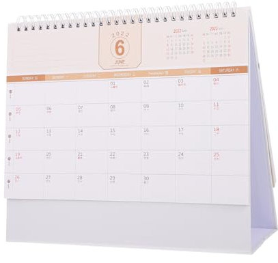VILLCASE Einfacher Desktop-kalender Jahr Kalender Aus Hochwertigem Material Für Büro Und Wohnung Als Tischkalender Oder Notizbuch-dekoration
