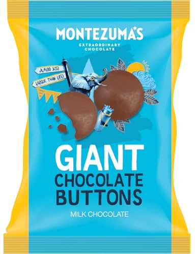 Montezuma's Giant Milk Chocolate Buttons, Gluten Free, 120g Bag