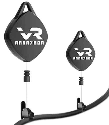 Annrybor VR Cable Management, VR Pulley System Compatible with Quest 3S/3/2/1/Pico/PSVR/PSVR2 for Play Impressively (2)