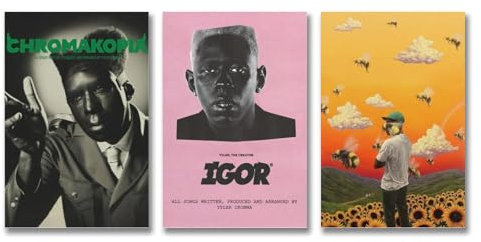 Generisch Tyler, The Creator Album Cover Poster, 3pcs 08x12inch (20x30cm), Wandmontage, Wohnzimmer, Schlafzimmer