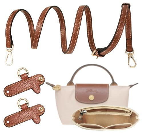 LUOJINYI Handtaschen Organizer, Longchamp Organizer Kompatibel mit Longchamp Mini Tasche Damen, Taschenorganizer Shopper mit longchamp schultergurt, Innenbeutel, Frauenbeutel sind nicht enthalten