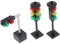 YARNOW 1 Ensemble Jouets De De Mini Feu Stop Panneaux De Signalisation Jouets Feu De De Maison De Poupée Signal Lumineux De Stop Noir Abdos
