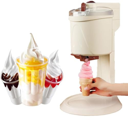 Ice Cream Maker with Compressor - 1L Homemade Gelato, Sorbet, and Frozen Yogurt Machine with Pre-freezing Function