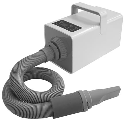 HOARLICN Asciugacapelli per cani da 2200 W, 220 V, protezione per cani grazie al controllo della temperatura 95-140 ℉ con filtro pulito e 4 ugelli, manico isolato, adatto per animali di grandi