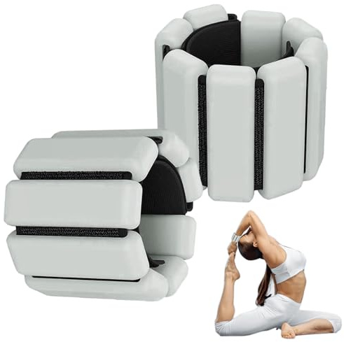 Tragbare Gewichtsmanschetten, Verstellbare Handgelenkgewichte, Handgelenk Gewichte Set, Knöchelgewichte, Tragbares Handgelenk, Silikon Fitness Gewichte, für Joggen, Yoga