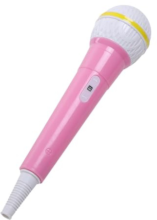 YIERM Karaoke Microphone Prop Simulation Microphone Fake Model Stage Microphones Speech Practice Plastic Microphones for Halloween Birthday Party Favors