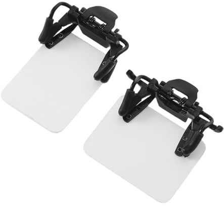 ifundom Cache-œil Léger et Résistant aux Rayures en Abs Clip pour Tir à l'arc et Tir, Lot de 2 Pièces Blanc, pour Archers Novices et Professionnels