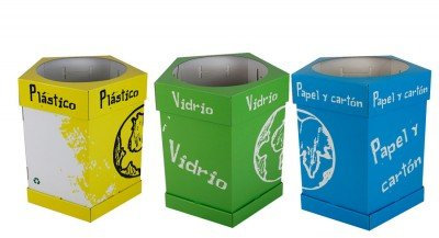 Oedim Papelera de Reciclaje | Pack Reciclaje en Cartón