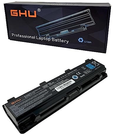 GHU New Replacement Laptop Battery 58 WH PA5109U-1BRS Compatible with Toshiba Satellite PABAS271 PABAS272 PABAS273 C855 C855D L855 L875 P855 P875 S855 S875 PA5110U-1BRS PA5108U-1BRS C55-A