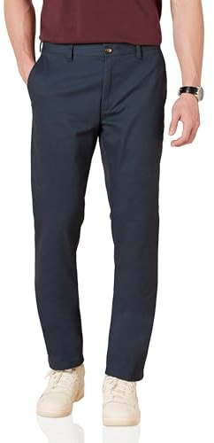 Amazon Essentials Men's Slim Fit Casual Chino Trousers, Navy, 36W / 34L