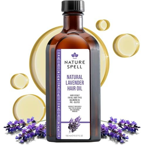 Nature Spell Lavender Treatment Oil for Hair & Body (150ml) | Scalp Oil to Reduce Dandruff, Soothe Itchy Scalp, Maintain Scalp Clarity, Multipurpose, For All Hair Types