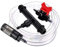 Suinga Inyector Venturi de fertilizante 32mm 1'' | Venturi de Riego 32 mm con Llave Dosificadora | Abonadora de fertilizante 32mm 32 a 279 L/h, negro