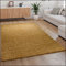 Paco Home Hochflor Teppich Wohnzimmer Shaggy Langflor Modern Einfarbig Ohne Muster, Grösse:230x320 cm, Farbe:Gelb