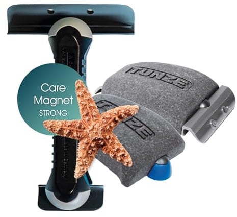 Tunze Care Magnet Strong I Aquarienreiniger für 15-20 mm Glasstärke I schlanker Scheibenreiniger mit abgerundeter Edelstahlklinge I Algenmagnet ohne Kratzgefahr I Aquariumglas-Reiniger