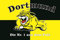 U24 Aufkleber Dortmund Bulldogge Flagge Fahne 8 x 5 cm Autoaufkleber Sticker