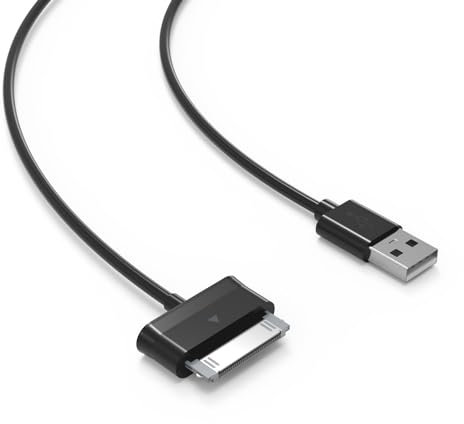 USB Sync Data 30 Pin Cable Charger Fit for Samsung Galaxy Tab 2 10.1 8.9 7.7 7.0 Plus; Note-10.1-GT-N8013-GT-P5113 SGH-I497 SCH-I915 GT-P3113 GT-P3100 SCH-I705 GT-P7510 Power Adapter Supply Cord
