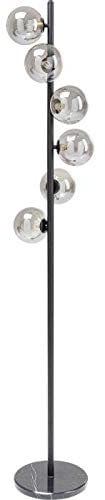 Kare Design Stehleuchte Scala Balls, Schwarz, Stehlampe, Stahlgestell, Glas Schirme, Marmor Lampenfuß, kein Leuchtmittel inklusive, 161x29x29 cm (H/B/T)