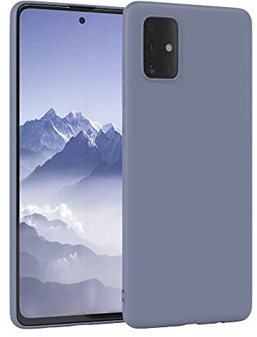 EAZY CASE - Silikonhülle für Samsung Galaxy A51 Hülle Silikon Case Blau weich stoßfeste Handyhülle Samsung Galaxy A51 Schutzhülle mit Kameraschutz Dünn Premium Schutz Cover TPU Phone Bumper in Eisblau