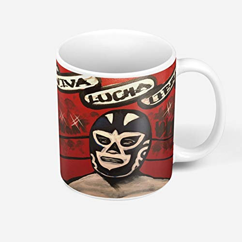 Fabulous Keramische Becher 325ml Graffiti Wrestling Mexiko Viva Lucha Libre