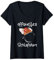 Damen Huhn Schlafshirt Hühner Pyjama Schlafanzug Oberteil Schlaf T-Shirt mit V-Ausschnitt