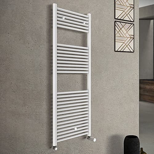 Termoarredo Scaldasalviette Bianco 600x1500 Interasse 55 Cm