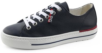Paul Green Damen, Frauen Low-Top Sneaker,schnürschuhe,schnürer,Plateausohle,Halbschuhe,straßenschuhe,Strassenschuhe,Blau (Nein),36 EU / 3.5 UK