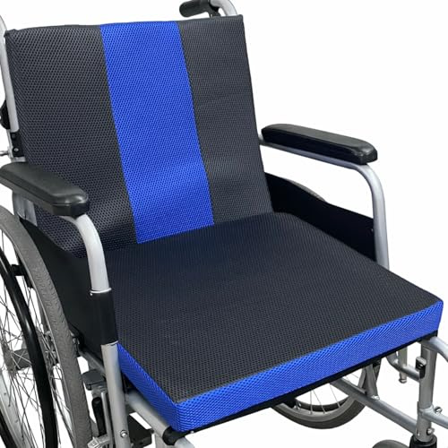 MUROCEA Rollstuhl-Sitz- und Rückenlehnenpolster für ältere Menschen mit Behinderungen, Druckentlastungszubehör, 40,6 x 45,7 cm