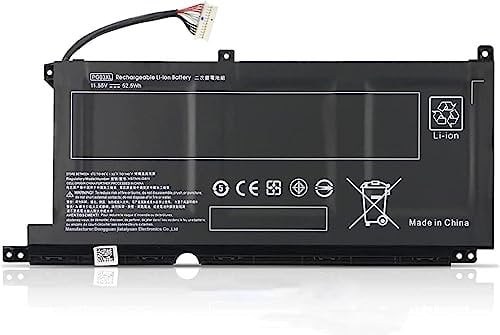 PG03XL HSTNN-DB9G HSTNN-OB1I L48430-AC1 L48495-005 L48430-2C1 Batería de portátil Compatible con HP Pavilion Gaming 15-DK 15-dk0000 15-DK0125TX OMEN 5X FPC52 Series(11.55V 52.5Wh)