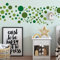 Sunnywall® 130 bunte Wandtattoo Kreise als Sticker Set für Baby- & Kinderzimmer - Punkt-Dots als Klebepunkte in verschiedenen Farben - Wandaufkleber für eine individuelle Wandgestaltung Moosgrün