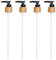BENECREAT 4 Stück Ersatzpumpen Spender, Ersatzpumpen Für Seifenspender, Schwarze Kunststoff-Holz-Spenderpumpen Für Seife, Lotion, Shampoo, Küche Und Badezimmer