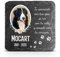 Placa Conmemorativa Cuadrada Gris Oscuro Personalizada para Mascota Gato Perro Pizarra Marcador de Tumba - Tamaño 100 x 100 mm - Marco Floral Foto