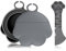 PHOGARY Silikon Dosendeckel Katzenfutter mit Löffel für Haustierfutterdosen, Deckel für Katzenfutter/Hundefutter Dosen, Universal Dosenverschluss, Haustier Futteraufbewahrung, Geschenk (Grau)