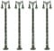 4 Stück Modelleisenbahnleuchten Gittermastlicht N-Spur Licht Layout Modell Bahn Lampe Led Leuchte Strassenlampen Gitter Mast Light