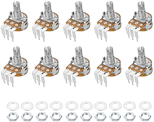 XYWHPGV WH148 Potentiometer mit Schalter 10K Ohm Variable Widerstände Single Turn Rotary Carbon Film Taper 10 Stück(94dc4 0ec2b 0da06 c06a8 74346 0b179