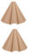 Uonlytech 2 Stk Lampenschirm aus Leder plissierter Kronleuchterschirm rustikale Leuchten dekoration schlafzimmer bedroom decor Retro- Vintage- dekorativer Lichtschirm Stehlampe