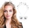Sterne Haarreif Silber Sterne Stirnband Haarband Gesichtstattoo Haarreif Sterne Strass Haarband Haarschmuck Sterne Für Karneval Hochzeit HalloweenMaskerade Geburtstag Kostümparty