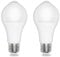 E27 12W Motion Sensor LED Light Bulbs Cool White 6000K 1000LM, A60 Shape, Detection Angle 120°, Auto On Off, AC 230V, E27 ES Screw Motion Sensor LED Bulb for Porch Ceiling Light, 2pcs