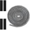 Ofendichtschnur, 10mm x 2,5m Dichtungsband für Kaminofen, mit 4 Stück Hochtemperaturbändern, Glasfaser Dichtungslinie, Dichtungsdraht für Kamintüren, Rauchtür Dichtungskabel, Für Kamine, Schornsteine