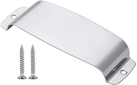Funien Bass Pickup Abdeckplatte Robuster Aluminium Pickup Cover Schutz mit 2 Befestigungsschrauben Bass Ersatzteil