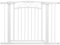 PawHut Barrera para Perros Puerta para Perros 76-104 cm Barrera de Seguridad para Perros con 2 Extensiones 7/14 cm y Doble Bloqueo para Escaleras y Puertas Blanco