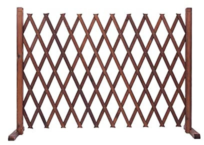 Faltbarer Sichtschutzzaun mit Tür für Haus, Hof, Garten, ausziehbarer Hundezaun, Pflanzenschutz, Klettertrennwand, Dekoration, 120 x 50 cm