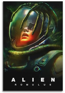 Film- und TV-Drama-Poster, Motiv: Alien Romulus, klassische Kunst, Film- und Fernsehstars, Nostalgie, Komödie, Horror, Wanddekoration, Schlafzimmer, Büro, Dekoration, Ölgemälde, Stoffposter, 30 x 45