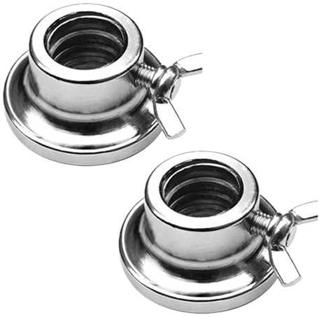 Barbell Clip 2X Collars Dumbbell Hex Nut, Weight Bar Clamps for 1 Inch Barbell, Iron Barbell Locking Collars for Weight Lifting, Secure Weight Bar Clamps for Home Gym