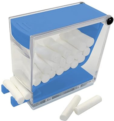 Baumwollrollenhalter, transparenter Papierrollenhalter – Vorrollkegelhalter, Zahnarztklinikbehälter für Watterollen und Anästhetika