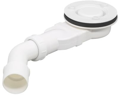 SONNI ablaufgarnitur dusche 90 mm, Abfluss für Duschwannen, Kanalisationsset, Haarfilter, Duschabfluss mit Geruchsbeseitiger