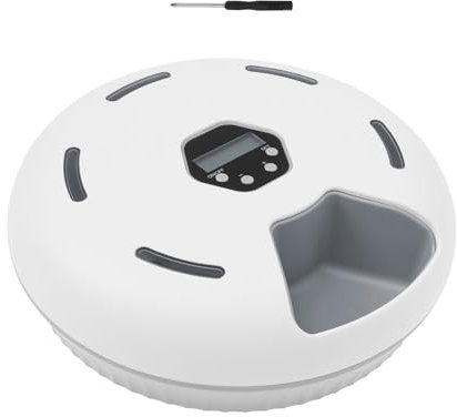 Automatic Cat Feeder Wet Food with Timer, Cat Feeder Dispenser Refrigerated - Built in Removable Ice Cube Box, 540ML AutoMatic Pet Feeders for Cats Small Dogs, DogTimer Feeding Bowl, ABS Tray