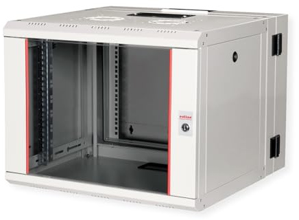 ROLINE 19-Zoll Wandgehäuse Pro 7 HE, 600x600 BxT zweiteilig schwenkbar grau