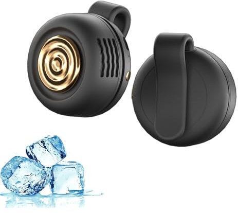 OKYUK Mini Ventilator USB, Handventilator Klein mit 3-Gang Windgeschwindigkeit und Klemmschnalle Design, 25dB Leise, Mehrfarbig (Schwarz)